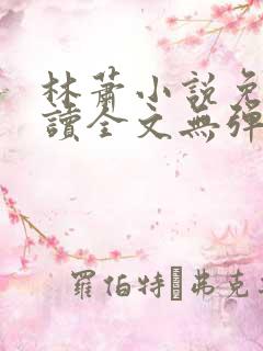 林萧小说免费阅读全文无弹窗