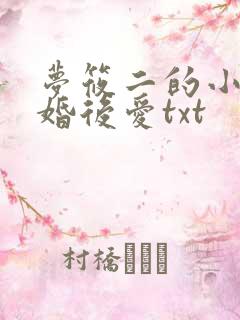 梦筱二的小说先婚后爱txt