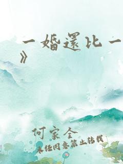 一婚还比一婚高》