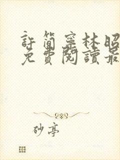 许简宁林昭小说免费阅读最新章节更新时间