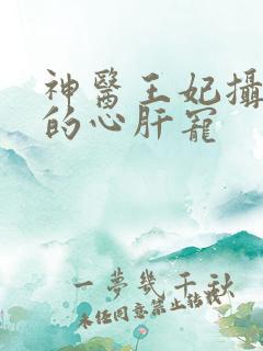 神医王妃摄政王的心肝宠
