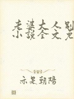 老婆大人别想逃小说全文免费阅读