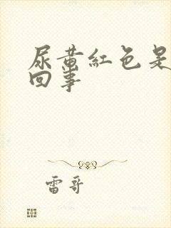 尿黄红色是怎么回事