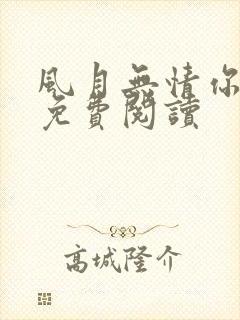 风月无情你有情免费阅读