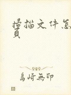 扫描文件怎么分页