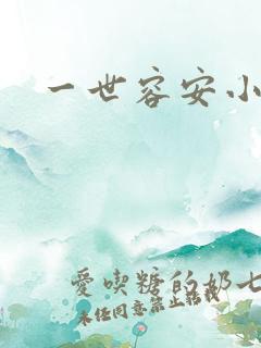一世容安小说版