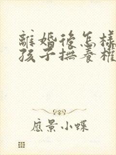离婚后怎样争夺孩子抚养权