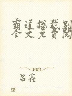 霸道总裁别太坏全文免费阅读全文