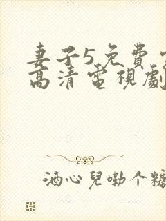 妻子5免费完整高清电视剧在线