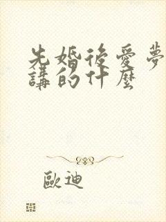 先婚后爱梦筱二讲的什么