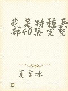 我是特种兵第一部40集完整版