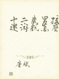 十二岁男孩子沉迷游戏怎么办