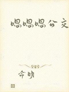 嗯嗯嗯公交车上