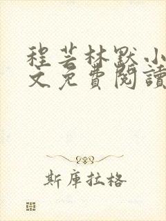 程芸林默小说全文免费阅读
