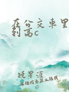 在公交车里c弄到高c