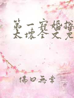 第一宠婚总裁别太坏全文免费阅读