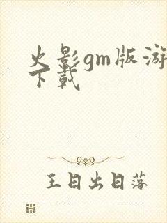 火影gm版游戏下载