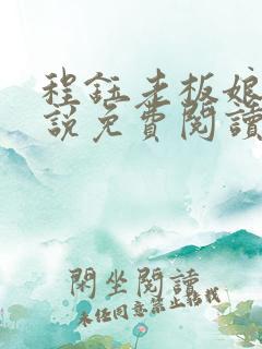 程钰老板娘的小说免费阅读无弹窗
