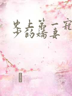 史上第一宠婚慕少的娇妻