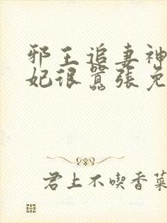 邪王追妻神医狂妃很嚣张免费
