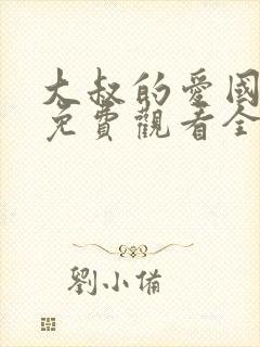 大叔的爱国语版免费观看全集