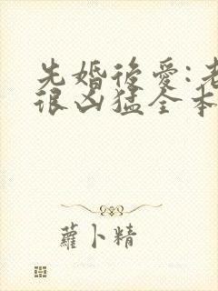 先婚后爱:老公很凶猛全本下载