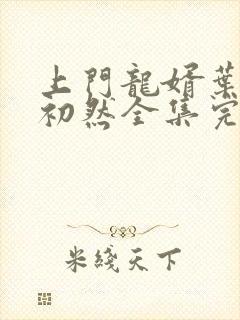 上门龙婿叶辰萧初然全集完整听书