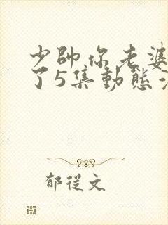 少帅你老婆又跑了5集动态漫完整版
