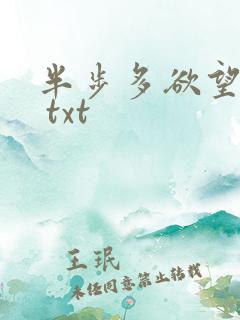 半步多欲望传说 txt