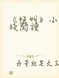 《绝叫》小说在线阅读