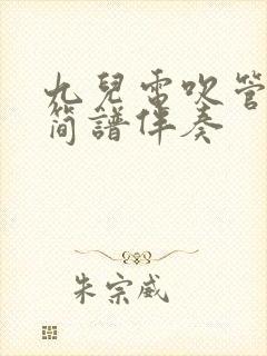九儿电吹管动态简谱伴奏