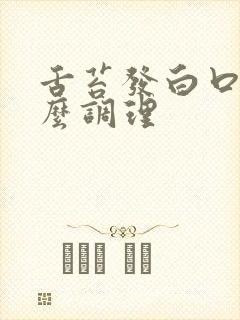 舌苔发白口苦怎么调理