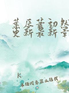 叶辰萧初然刚刚更新最新章节2071