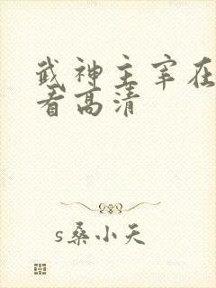 武神主宰在线观看高清