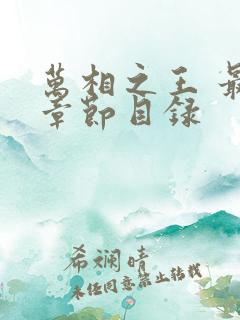 万相之王 最新章节目录