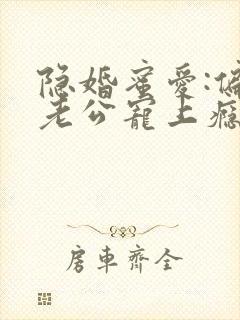 隐婚蜜爱:偏执老公宠上瘾全本