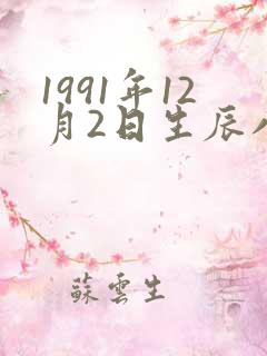 1991年12月2日生辰八字