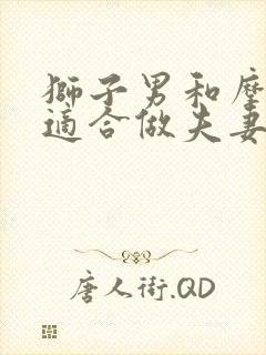 狮子男和摩羯女适合做夫妻吗