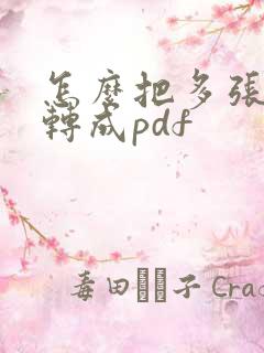 怎么把多张图片转成pdf
