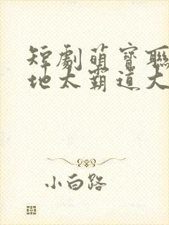 短剧萌宝联盟爹地太霸道大结局