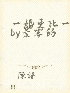 一婚更比一婚高by晨雾的