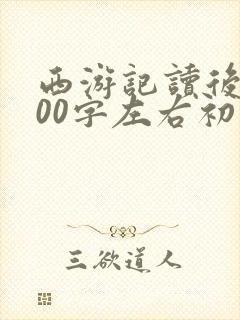 西游记读后感600字左右初中