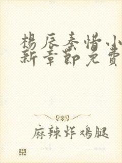 杨辰秦惜小说最新章节免费阅读无弹窗