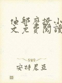 他那么撩小说全文免费阅读无弹窗