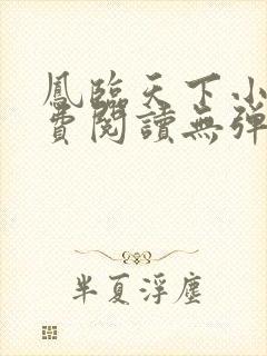 凤临天下小说免费阅读无弹窗