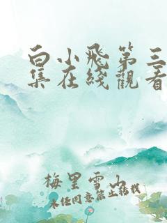 白小飞第三季全集在线观看免费高清