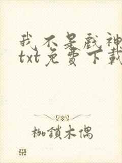 我不是戏神完本txt免费下载