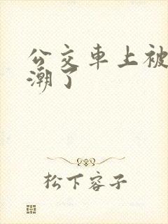 公交车上被摸高潮了