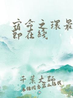 宿命之环最新章节在线