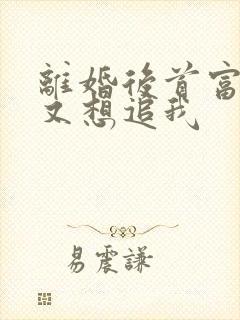 离婚后首富前夫又想追我